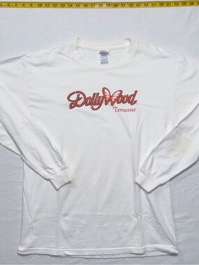 Dolly Parton Dollywood Tennessee White Long-Sleeve Graphic Tee